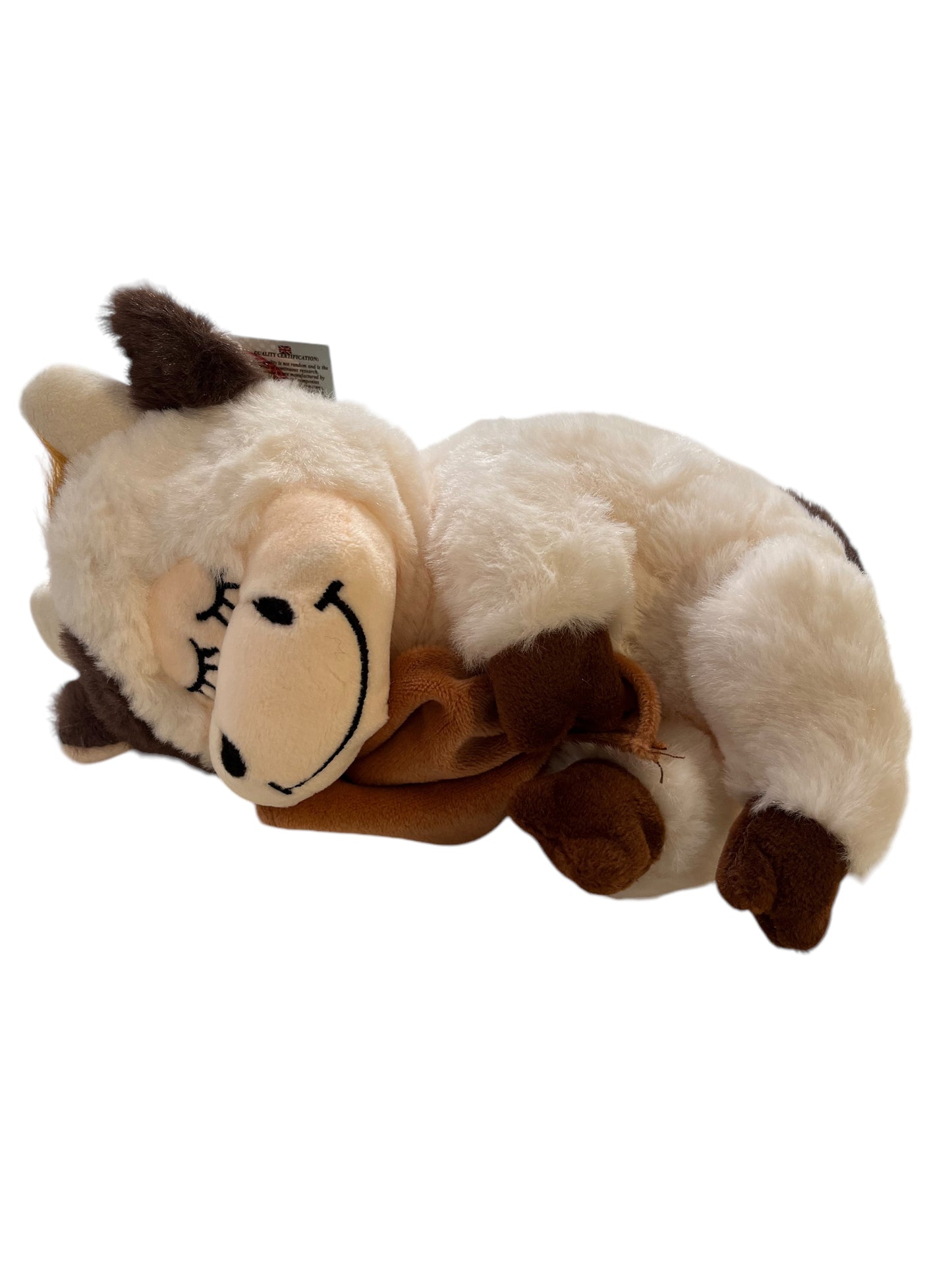 Peluche mucca che dorme 20 cm