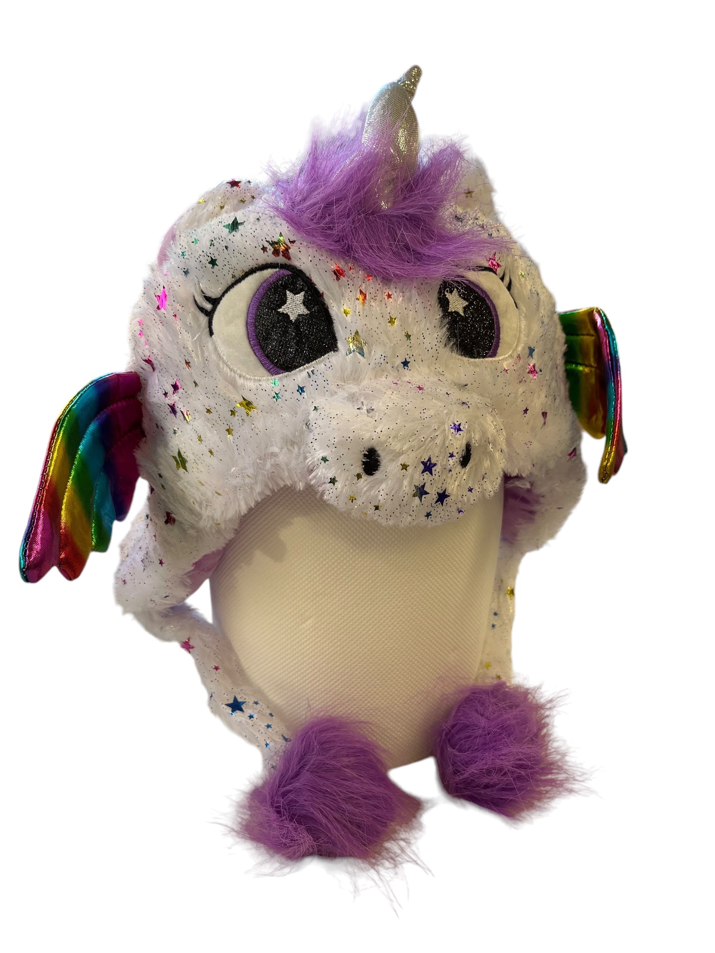 Cappello peluche unicorno