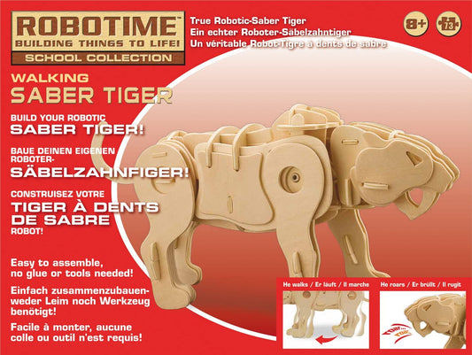 ROBOTIME RT9111 Saber Tiger Kit Legno con sensori e sonoro