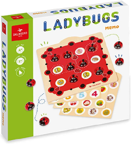 Ladybugs Memo, gioco classico memory in legno