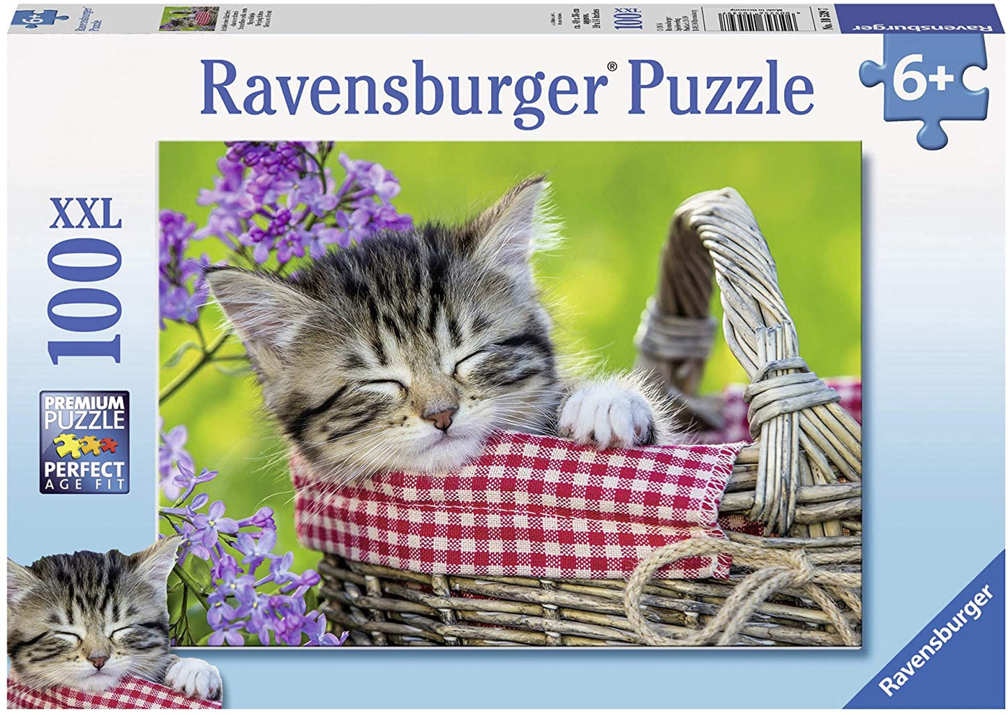 Ravensburger Italy- Puzzle Sonnellino nella Cesta, 100 Pezzi, Multicolore, 10539