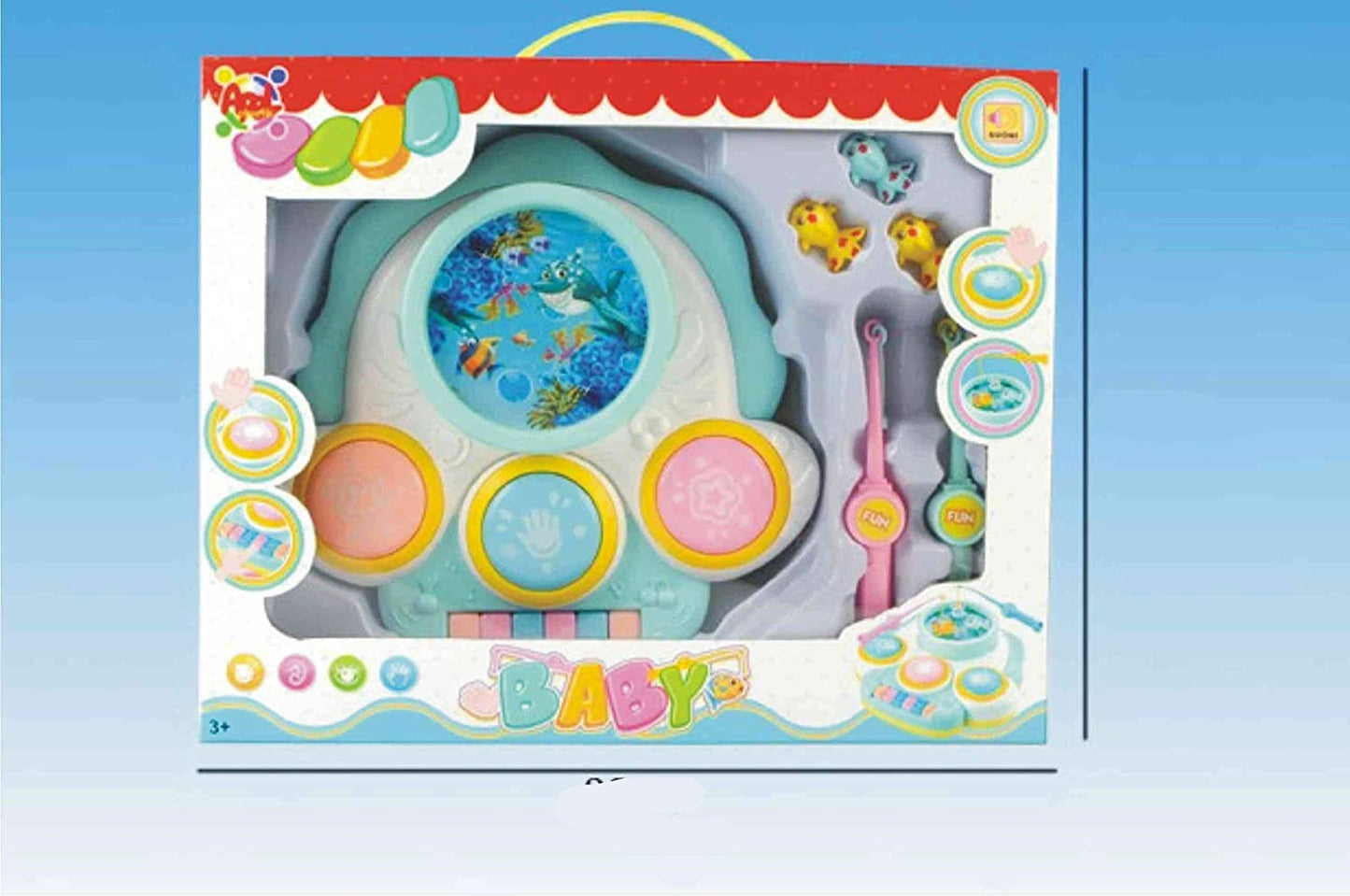 Baby Piano con Gioco Pesca