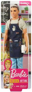 Barbie You Can Be Anything Ken 13.25 Doll Barista Mattel