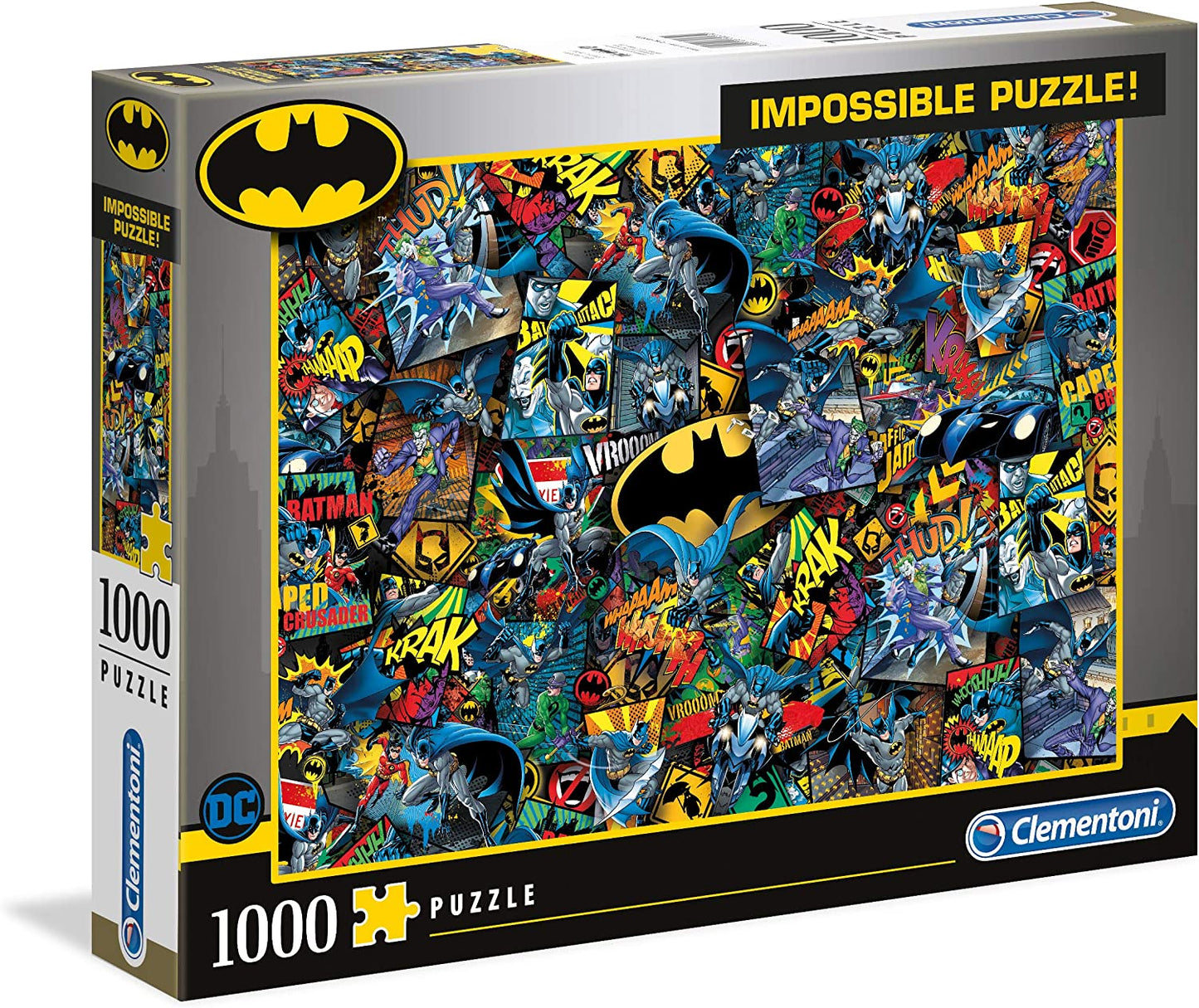 Clementoni - 39575 - Impossible Puzzle - Batman - 1000 pezzi - Made in Italy