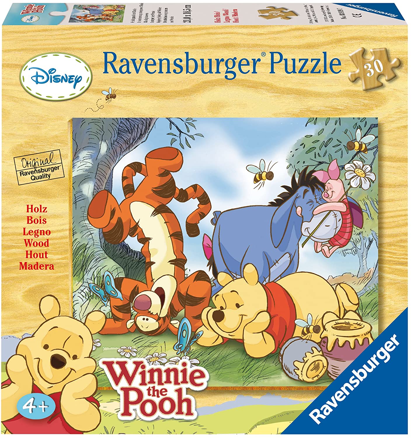 Ravensburger 39197 Winnie The Pooh Puzzle in Legno da 30 Pezzi