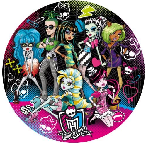 Clementoni Puzzle 30313 - Puzzle 500 pz Tondo - Best Ghoul Friends - Monster High