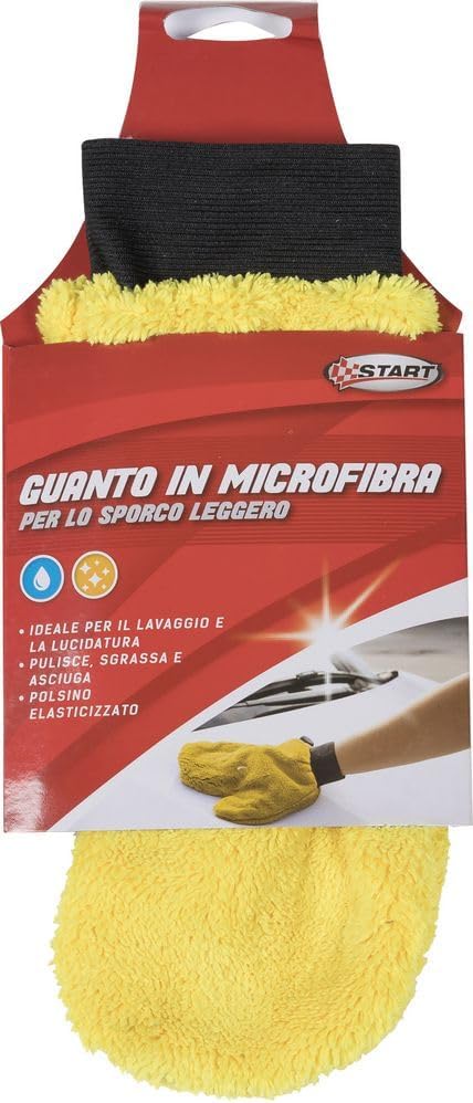 Guanto lavaggio in microfibra ideale per lavaggio e lucidatura