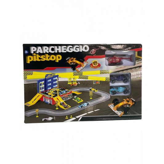 PLAYSET GARAGE CON PISTA