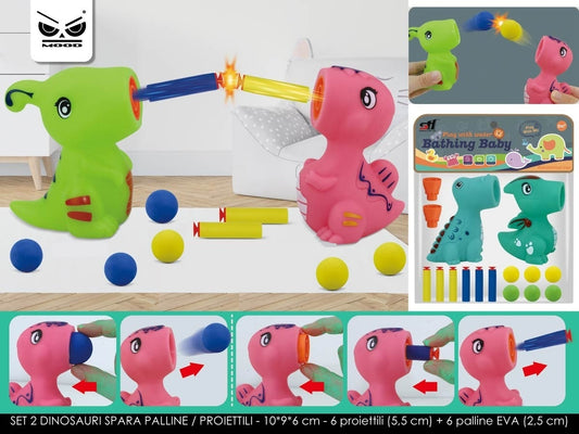 Gioco 2 dinosauri spara palline - proiettili