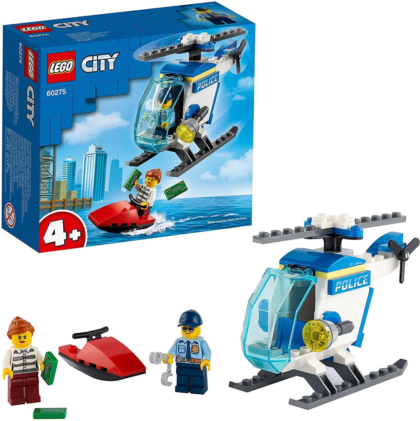 LEGO 60275 City Elicottero della Polizia con Minifigure Agente di Polizia e Ladro