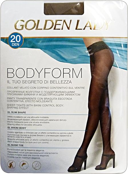 COLLANT GOLDEN LADY BODYFORM 20 DEN VELATO - DAINO 2-S