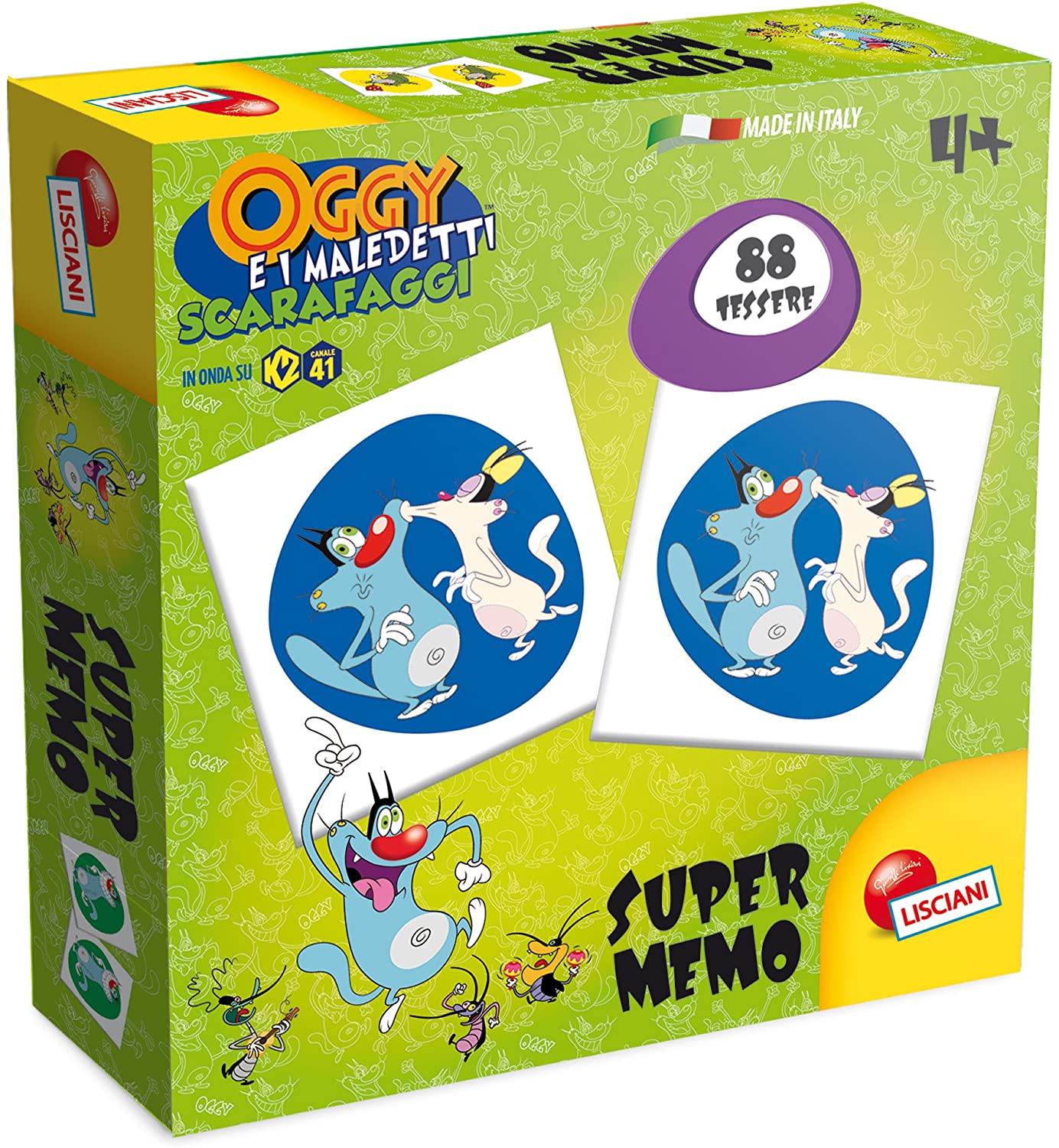 Lisciani Giochi 52769 - Oggy Maledetti Scarafaggi Super Memo, Multicolore