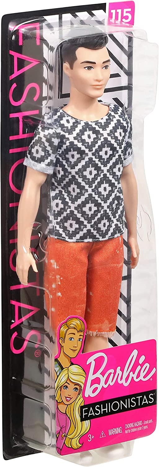 Barbie Fashionistas Ken Bambola con Maglietta Boho Hipster