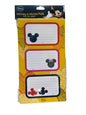 CONFEZIONE CON 3 FOGLI ADESIVI ETICHETTA QUADERNI MICKEY E MINNIE