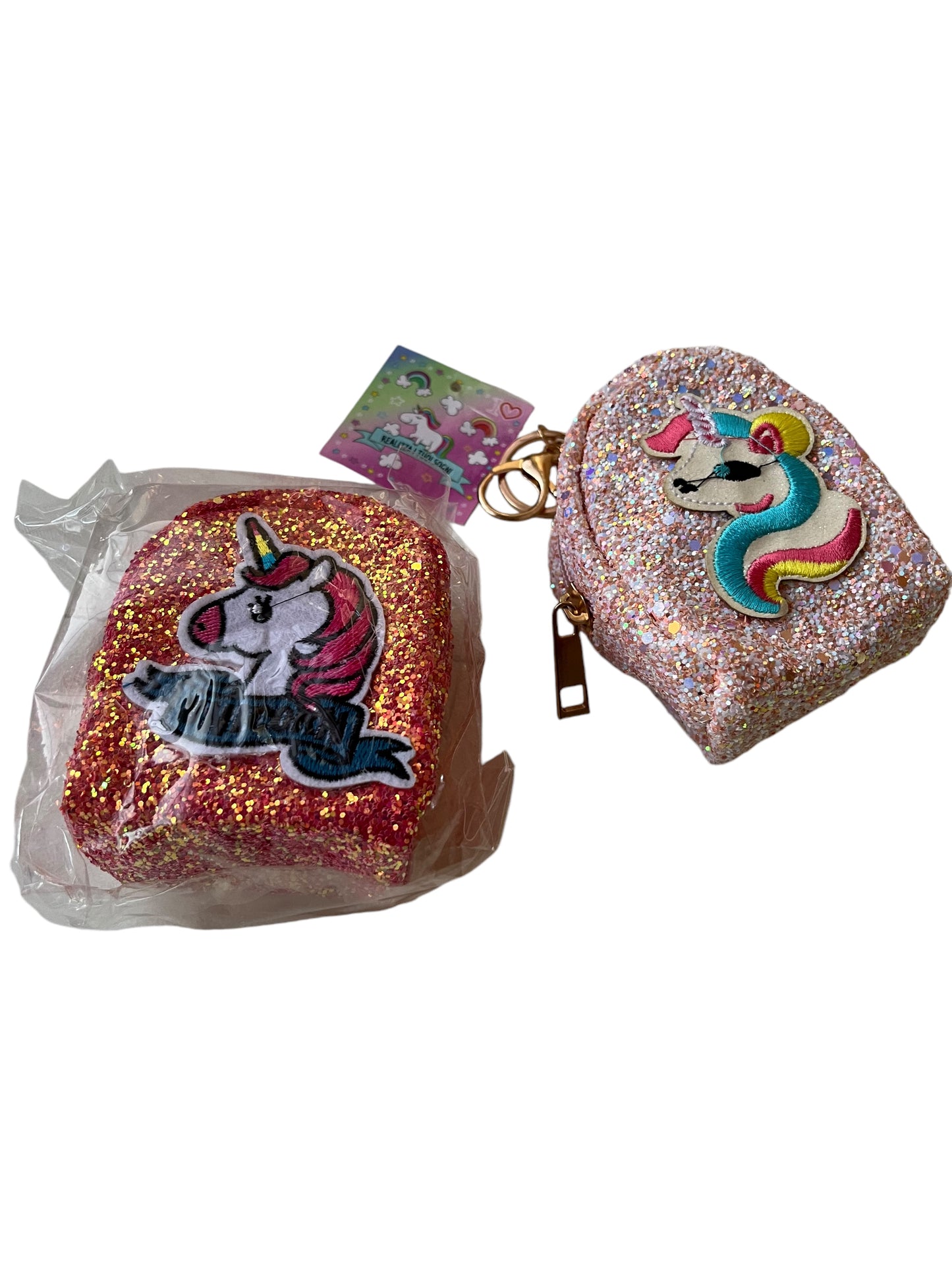 Borsello glitter unicorno portamonete accessori