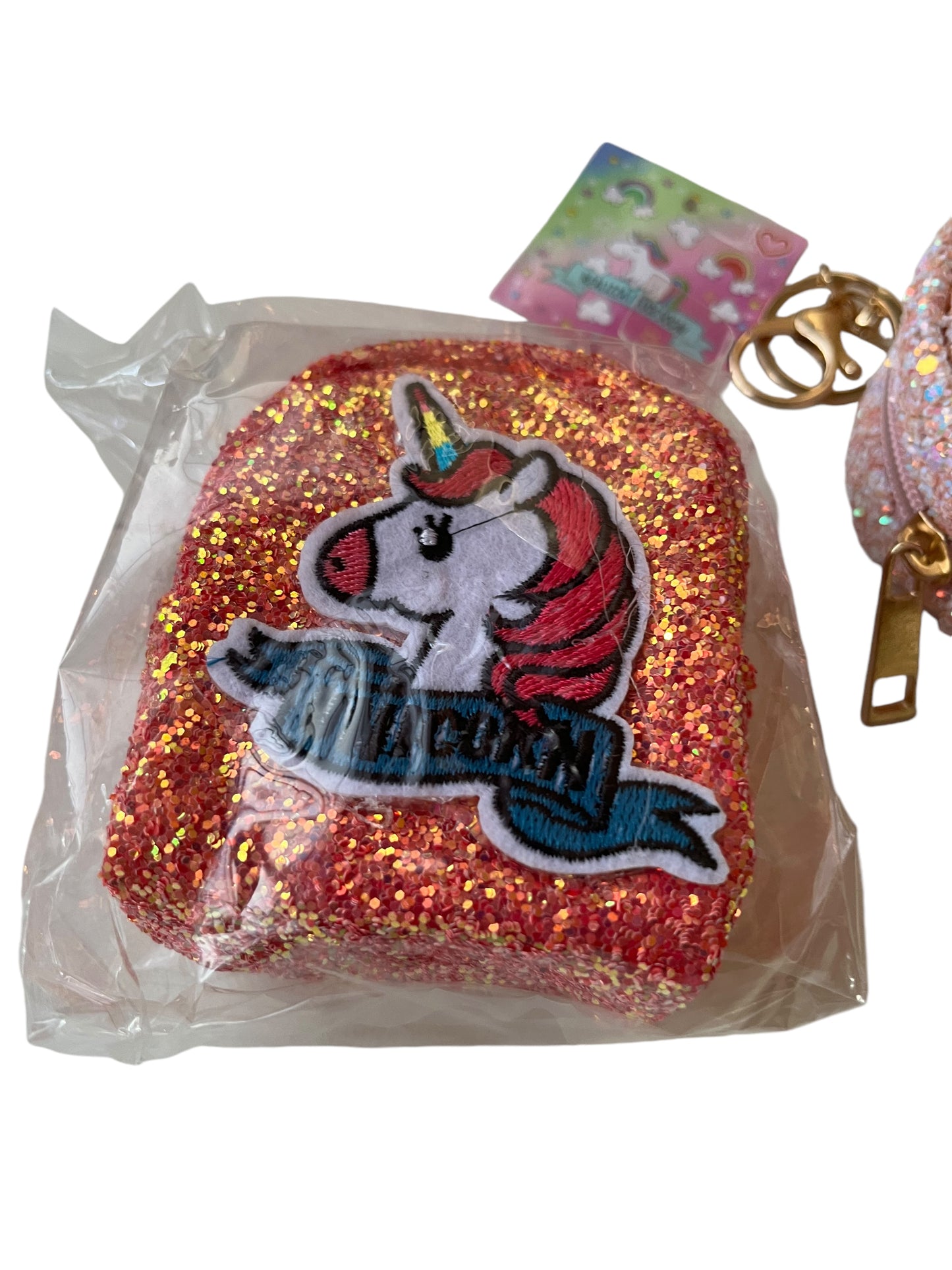 Borsello glitter unicorno portamonete accessori