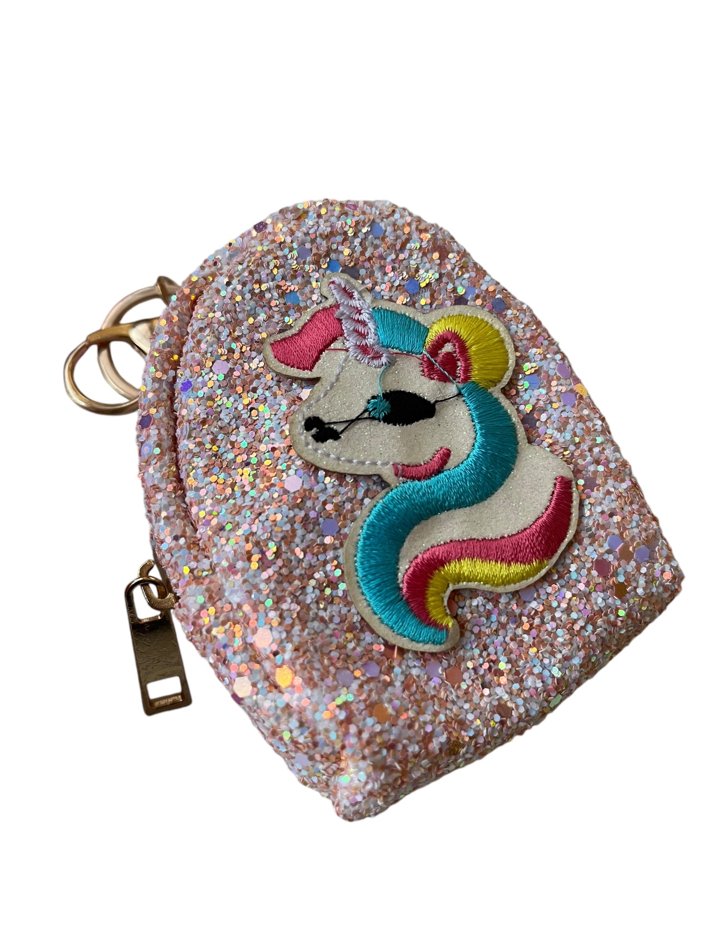 Borsello glitter unicorno portamonete accessori