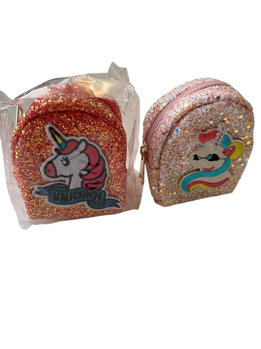 Borsello glitter unicorno portamonete accessori