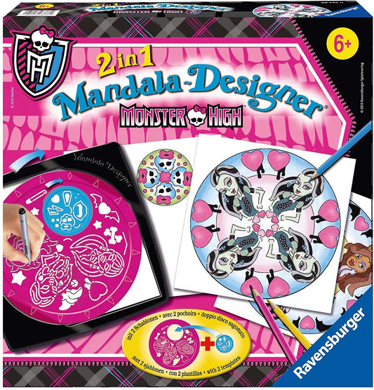 Ravensburger - 29745 0 - 2 In 1 Mandala Designer Monster High