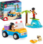 LEGO 41725 Friends Divertimento sul Beach Buggy con Macchina Giocattolo, Tavola da Surf, Mini Bamboline