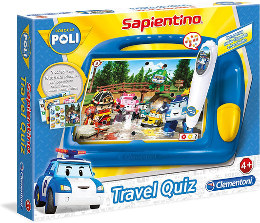 Clementoni- Sapientino Travel Quiz Robocar Poli