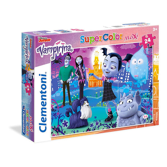 Clementoni Puzzle Suoercolor Vampirina 24 maxi pezzi