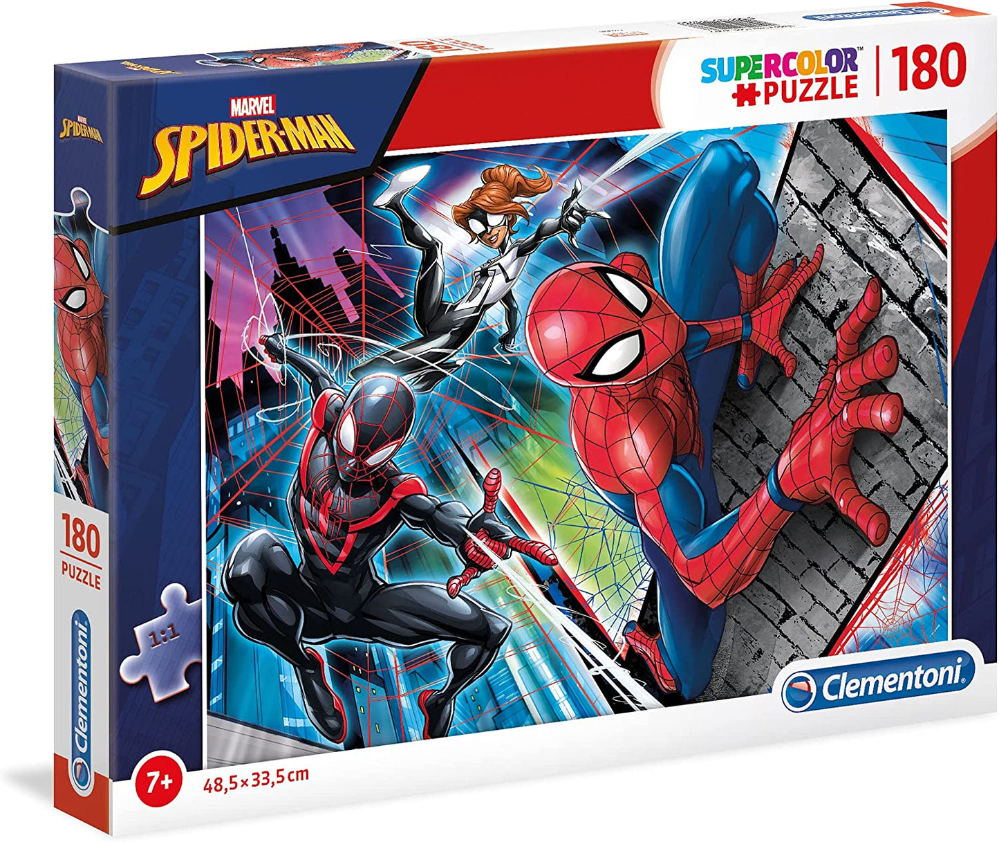 Clementoni Spider-Man  Puzzle Man-180 pezzi, 29293