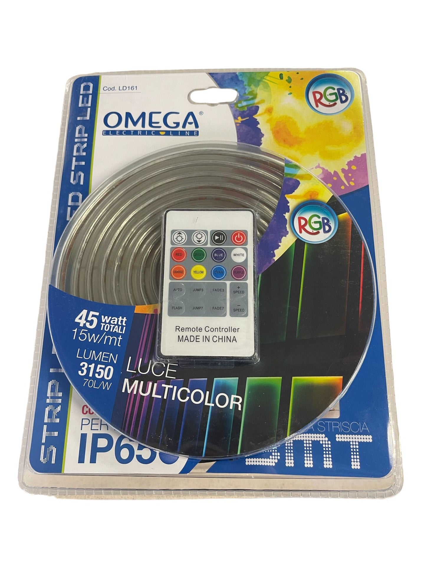 STRISCIA LED RGB MULTICOLOR DA 3 MT - PLUG&PLAY